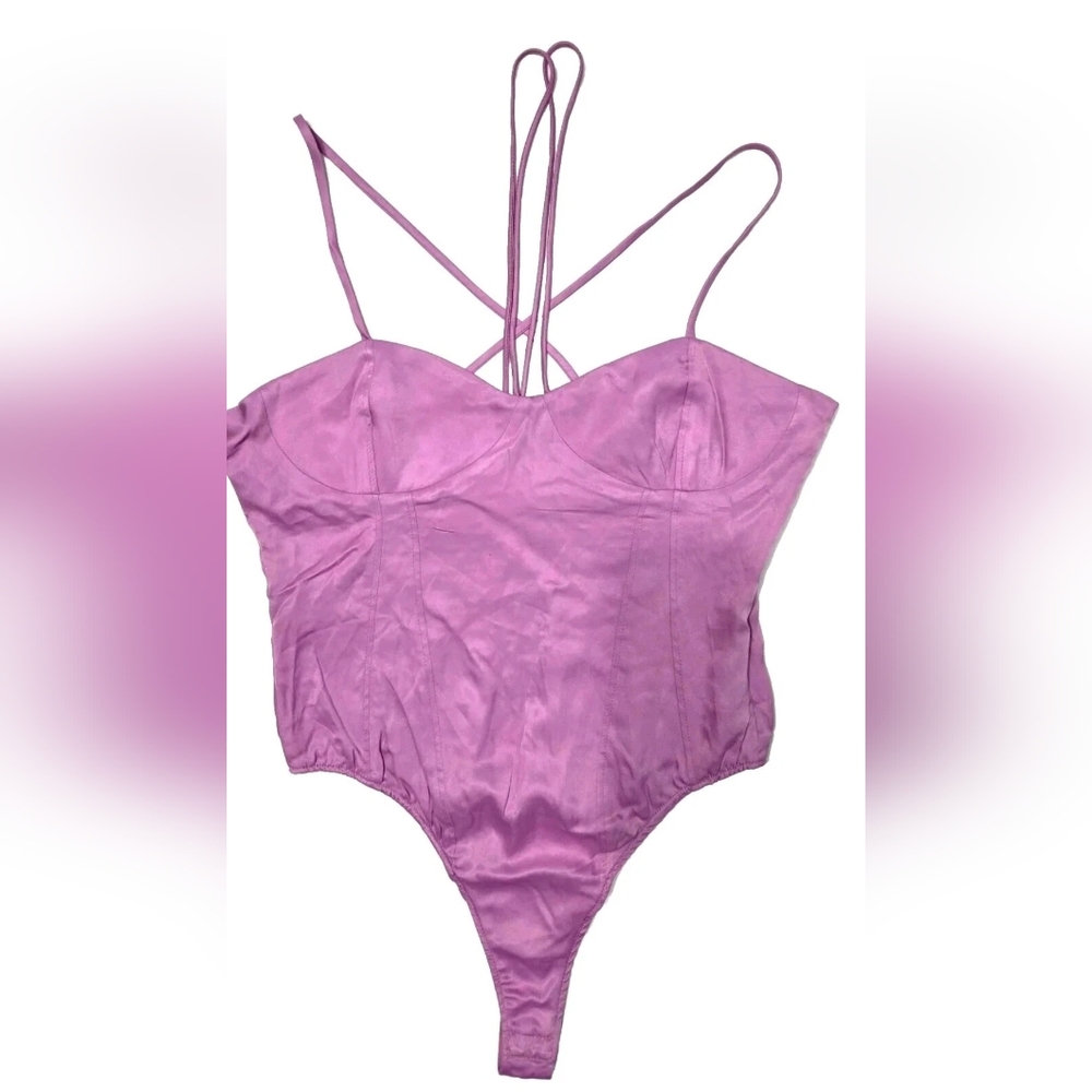 Zara Lilac Bodysuit Top XL